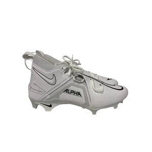 NEW! Nike Alpha Menace Pro 3 Men's Football Cleats White Ankle Size 9.5